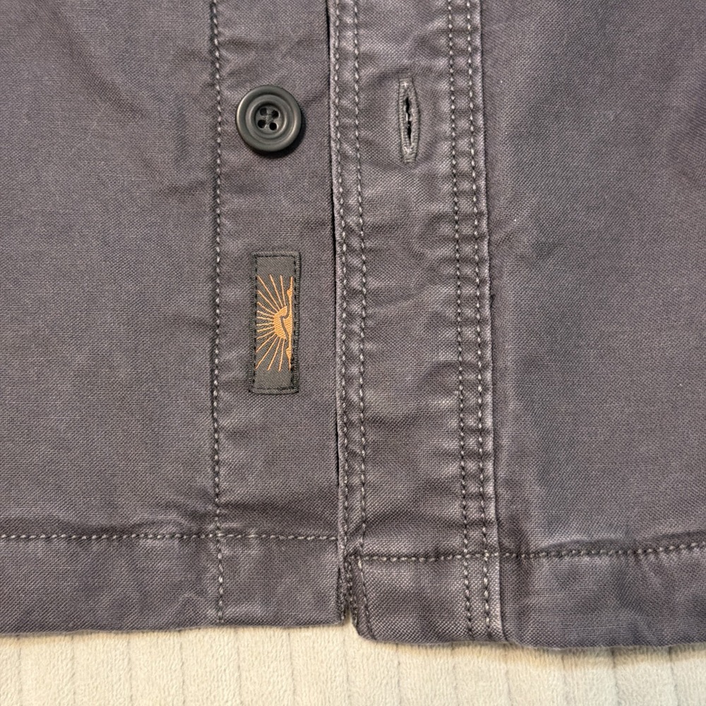 Faherty Lakeside CPO Washed Charcoal Shirt Jacket Size 2XLarge NWT $248 - Picture 8 of 10